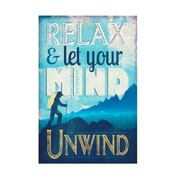 Trademark Fine Art Judi Bagnato Let Mind Unwind Canvas Wall Art