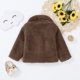 thumbnail image 3 of Gibobby Abrigos de invierno para niños y niñasChaqueta para niños pequeños, bebés, niñas, niños, Otoño Invierno, cárdigans sólidos para bebés, chaquetas (Marrón, 18-24 Meses), 3 of 5