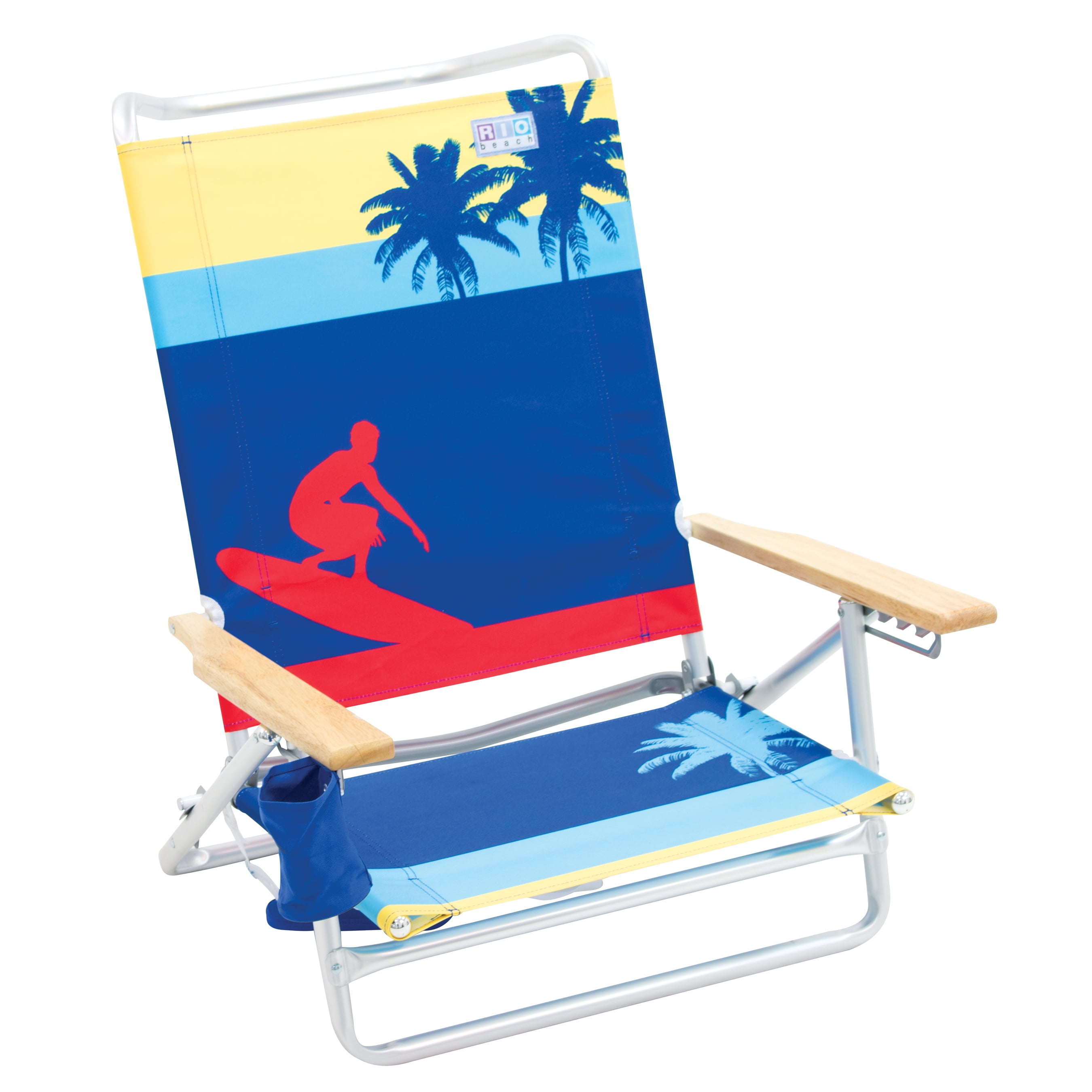 Simple Rio 5 Position High Back Deluxe Beach Chair with Simple Decor