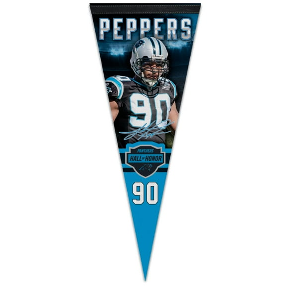 WinCraft Julius Peppers Carolina Panthers 2023 Hall of Honor 12" x 30" Premium Pennant