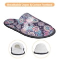 thumbnail image 3 of Slippers for Women, Mandala Boho Pattern Womens Slippers Fuzzy Winter House Shoes, Soft Anti-Skid Slippers Indoor and Outdoor, 3 of 5