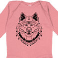 thumbnail image 4 of Inktastic Tribal Wolf Head Boys or Girls Long Sleeve Baby Bodysuit, 4 of 5