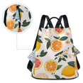 thumbnail image 5 of FORMRS Women's Travel Backpack Purse Anti-Theft Hidden Pockets Casual Shoulder Bag, Orange Slices, 5 of 7
