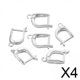 thumbnail image 1 of Ganchos Franceses Macarena Cobre 1,8 cm x 1,1 cm, 1 of 8