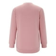 thumbnail image 4 of Pxiakgy Tenues d'Automne pour Femmes 2024 Chandail en Molleton Col Rond Uni Manches Longues Décontracté Mignon Léger Ample Taille : S-2TG, 4 of 8