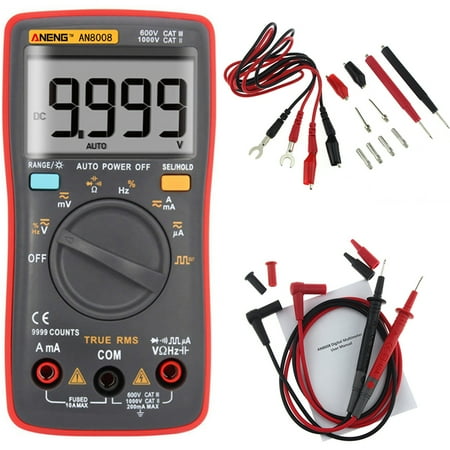 Digital Master Meter - ANENG AN8008 True RMS Wave Output Digital Multimeter 9999 Counts Backlight AC DC Current Voltage Resistance Test Equipment Frequency Capacitance Square Wave Output