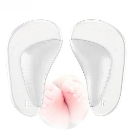 Tuscom 1 Pair Children Gel Orthotic Insoles Silicone Flatfoot Corrector for Children Shoes Flat Feet Care Orthopedic Insole Arch Support Silica Gel Pad