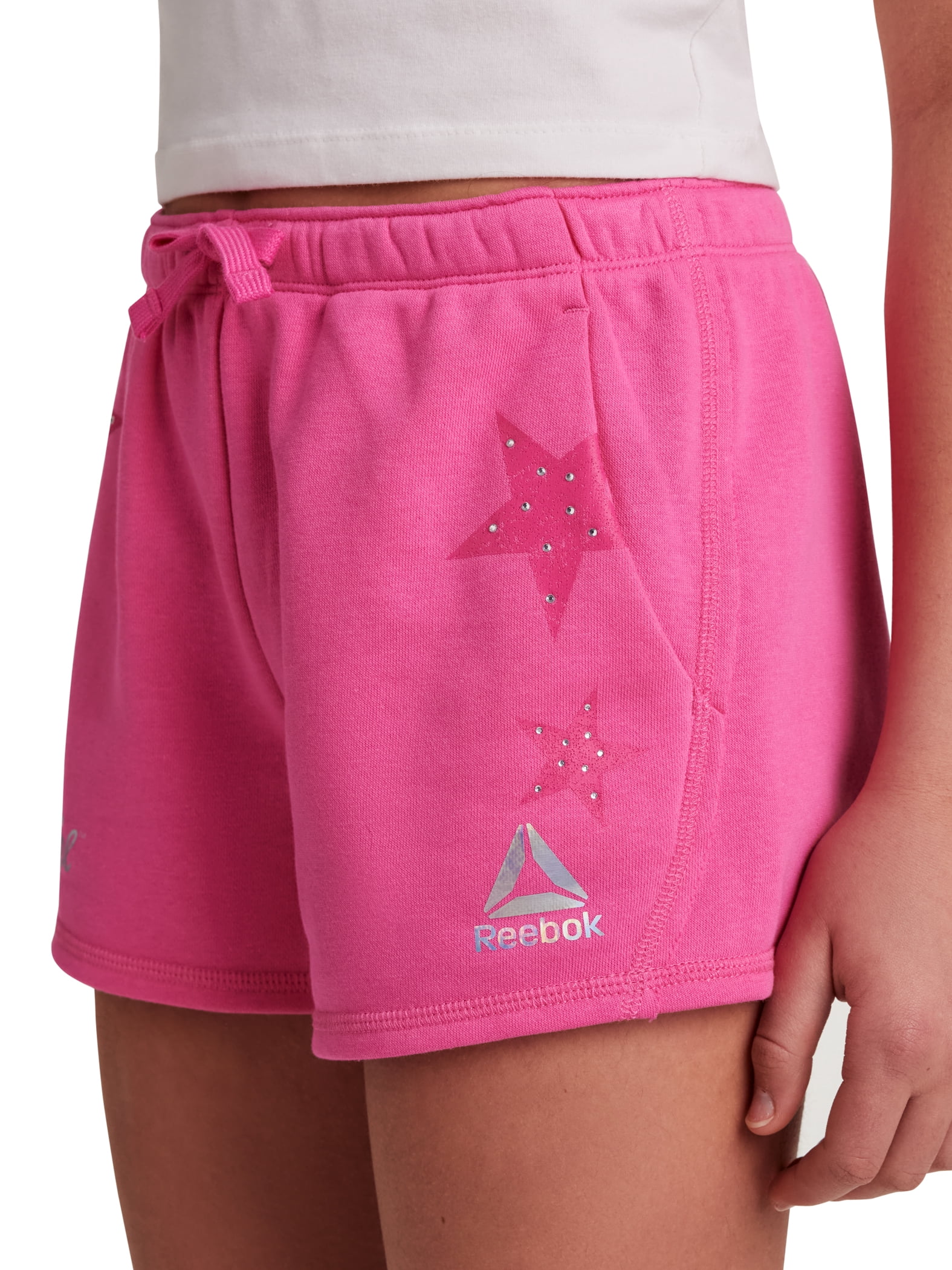 Reebok Girl's Supergirl French Terry Shorts, Sizes 4-18
