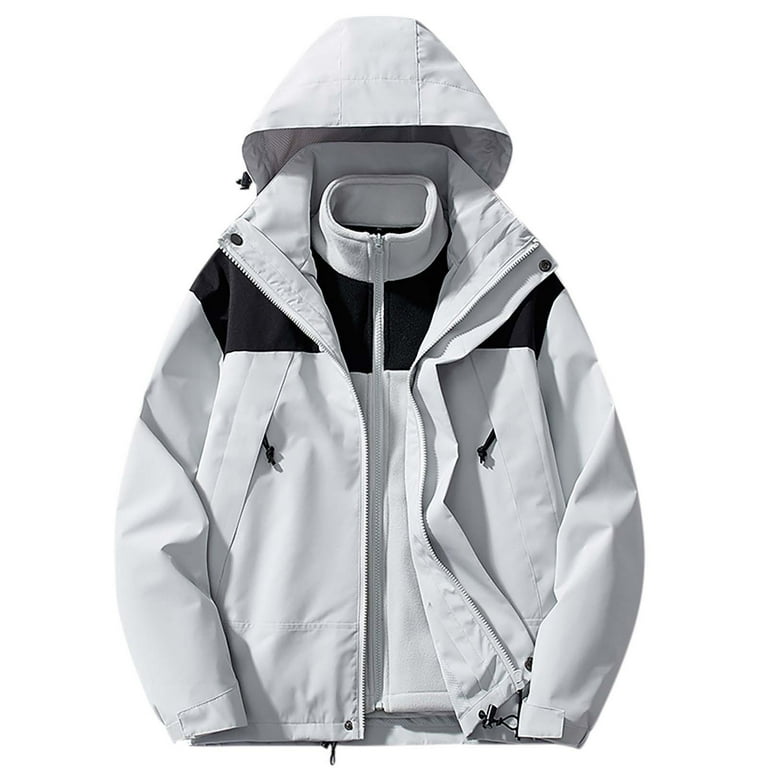 WREESH Men's Thermal Winter Jacket with Zippered Pockets