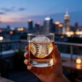 thumbnail image 2 of Molde de hielo de béisbol-bandeja de hielo de whisky de silicona for formas divertidas, molde de esfera de hielo grande con embudo for cócteles y bourbon, 2 of 4