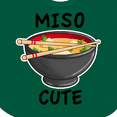 thumbnail image 4 of Inktastic Miso Cute with Miso Soup Boys or Girls Baby Bib, 4 of 4