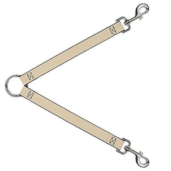 Buckle-Down Leash Splitter - Natural - 1" Wide - 30" Length