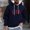 Navy, variant on Men's Hoodies Pullover Big and Tall with Front Pocket Casual Fashion Printed Pullover Drawstring Long Sleeve Hooded Sweatshirts