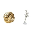 thumbnail image 1 of Escultura de bailarina de hilo estético, figura de cerámica creativa, adorno para sala de estar, dormitorio, oficina, entrada y decoración de encimera, 1 of 8