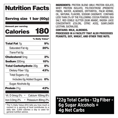 Quest Nutrition Protein Bar, Limited Edition, Peppermint Bark Flavored, 21g Protein, 12 Count