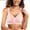 Pink, variant on Women's Front Side Buckle Lace Edge Without Steel Ring Movement Seamless Gathering Adjustment Yoga Sleep Large Bra ,(Large,Blue)