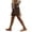 #04 Brown 【Mix & Match: Stock Up on Your Favorite Colors】, variant on Women's Cotton Blend High-Waisted Casual Shorts, Soft Pull-On Elastic Waistband with Drawstring, Side Pockets for Essentials, Tummy Control Fit, Everyday Comfort | TruBelle,Black S