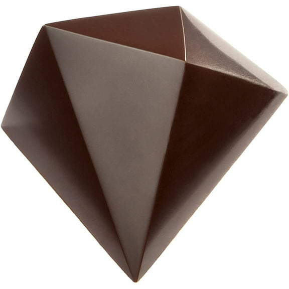 Chocolate World 1754 Polycarbonate Chocolate Mold with 18 Davide Comaschi Cavities, Each 32mm x 38mm x 22.5mm High