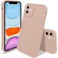 thumbnail image 1 of Compatible with iPhone 11 Case,Ultra Slim Case Liquid Silicone Cover for iPhone 11 (6.1 inch), with Full Body Protection Anti-Scratch Shockproof Bumper, Orange Pink, 1 of 5