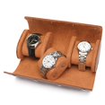 thumbnail image 3 of Luxury Watch Roll Travel Case Portable Leather Watch Box: Storage Clip U8O6, 3 of 9
