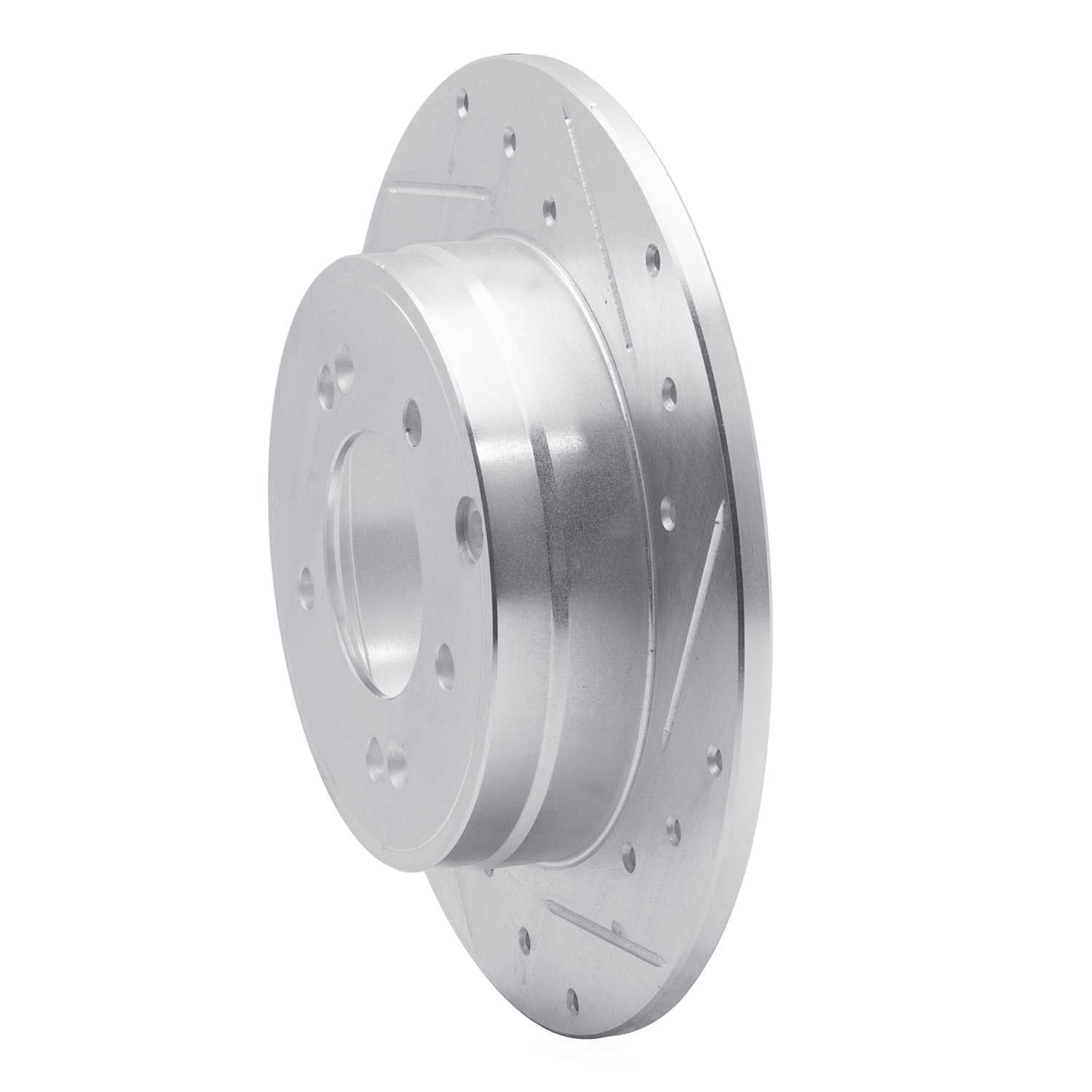 Dynamic Friction Company 631-03021R DFC Brake Rotor - Drilled And Slotted - Silver
