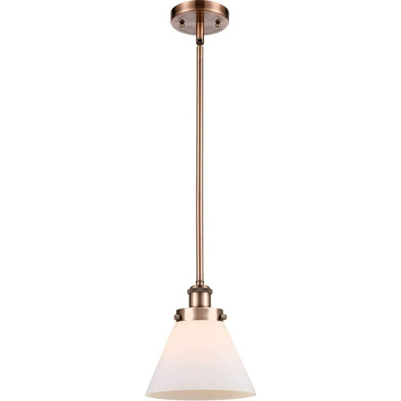 Innovations 916-1S-AC-G41-LED Large Cone 1 Light Pendant part of the Ballston Collection, Antique Copper