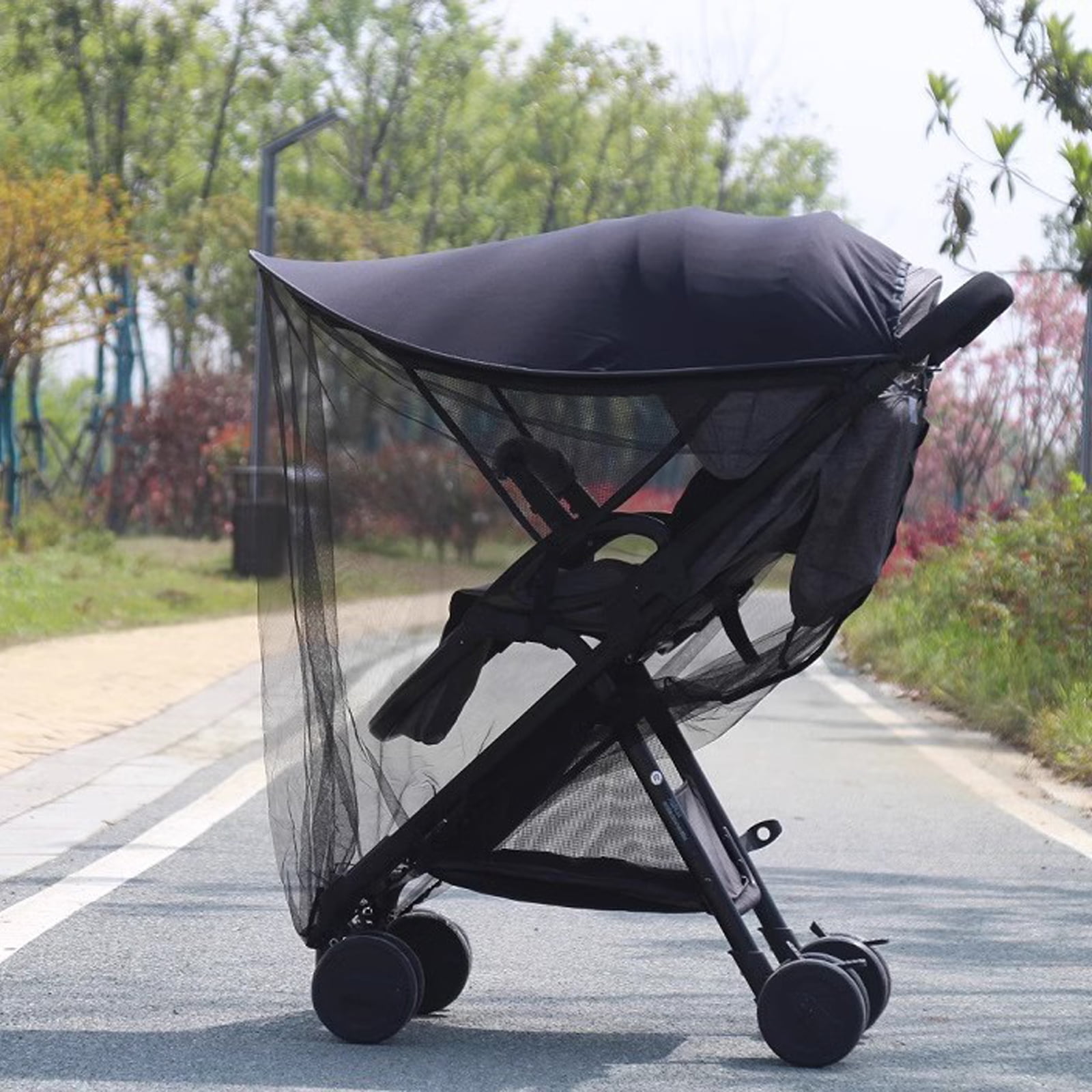 Baby Strollers Sunshade Canopy Awning Windproof Offer Sun Protections for Delicate Skin and Easy to Cleaning