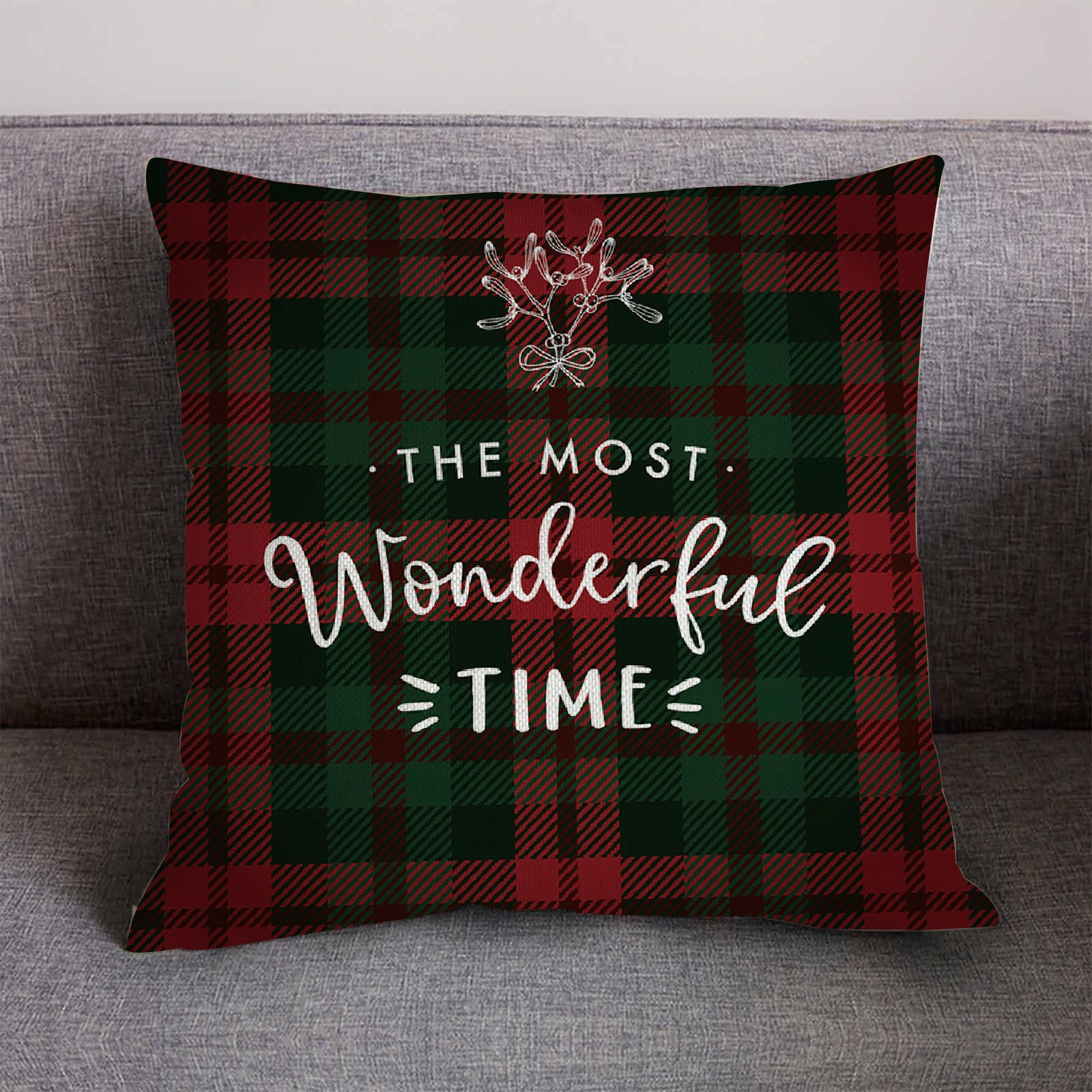 Christmas Cotton Pillow Cushion Cover Throw Case Sofa Home Office Decor Linen Christmas Cotton Pillow Cushion Cover Throw Case Sofa Home Office Decor Linen