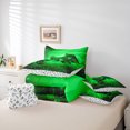 thumbnail image 5 of Homewish 3D Game Console Bedding Comforter Set 7 Pieces for Kids, Futuristic Gamepad Full Bedding Set, Green Stripes Lines Reversible Fitted Sheet Flat Sheet, Lightweight Room Decor, 5 of 7