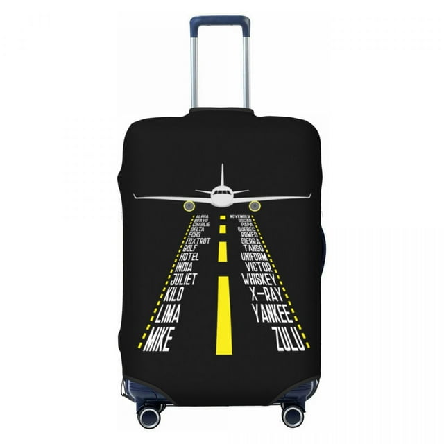 Custom Aeroplanes Flight Pilot Luggage Cover Cute Airplane Aviation Aviator Suitcase Protector Covers Suit For 18-32 inch
