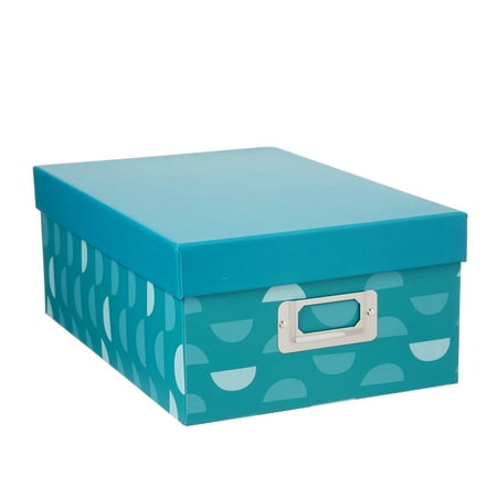 Archival Photo Storage - Decorative Photo Storage Box: Half Moon
