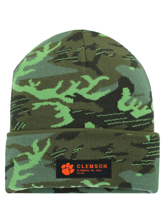 Men's Nike Camo Clemson Tigers Veterans Day Cuffed Knit Hat - OSFA