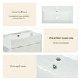 thumbnail image 6 of Bellemave 21.6” Bathroom Vanity Set with Sink and Right Side Storage White Bathroom Storage Cabinet with Sink Combo Free-Standing Single Basin Vanity with Door and Shelf (21.6”, Right Side Storage), 6 of 11