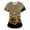 AA23-Light Brown, variant on IYYVV Comfort Fit Stretch Women's Plus Size V-neck Scrub Top Fashion Printed Working Uniform Nurse Uniform Scrubs Pockets Scrub Tops Army Green 4XL