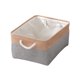 thumbnail image 2 of Cesta de almacenamiento de tela de lino de dos colores 2025, 2 of 2