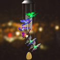 thumbnail image 3 of Solar Butterfly Bell And Wind Chime Lamp Led Garden Wind Chime Lamp, 3 of 5