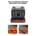 thumbnail image 3 of Luniquz Mini Japanese Style BBQ Grill, Portable Barbecue Stove Aluminium Alloy Charcoal Stove with Wire Mesh Grill and Base Japanese Tabletop Household Barbecue Tools, 3 of 7