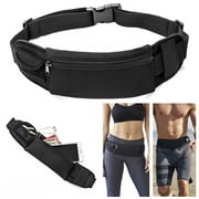 Running Waist Bag Fanny Pack Casual Travel Cellphone Waist Pouch Bag,iClover for Man Women Sports Travel Hiking / Money iPhone6/6S Plus 7/7Plus 8/X/8Plus Samsung S8 Black