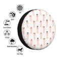 thumbnail image 4 of Sikiie Poodle Dog PVC Leather Spare Tire Wheel Cover Spare Tire Cover, for Car Truck SUV Camper Trailer Universal Fit(14-17in)-17 inch, 4 of 6