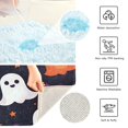 thumbnail image 3 of Yayeee Bath Rug for Bathroom Floor Non Slip Rectangle Fluffy Soft Absorbent Mat, 16"x24", White Halloween Ghosts, 3 of 7