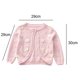 thumbnail image 2 of Cárdigan de punto para niñas, bonito abrigo fino de pelo fino con un botón y cuello redondo Adepaton BST2002116-4, 2 of 5