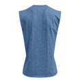 thumbnail image 4 of Domuza Mens Sleeveless Shirts Summer Henley V Neck Muscle Tank Tops Button Down Athletic Tees with Pockets Navy XL, 4 of 4