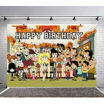 The Loud House Backdrop Banner Party Supplies Poster Movie Theme Background for Photography Kids Birthday Decorations