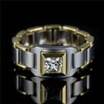 thumbnail image 5 of K-KED Fashion Women 925 Silver Two Tone Cubic Zirconia Delicate Jewelry Party Ring Sz 7-13-#1-11, 5 of 8