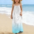 thumbnail image 6 of ITSAME Slip Dress for Girls, Gradient Print Loose Fit Backless Party Fashion Casual Dress for Summer Light Blue 7T, 6 of 9