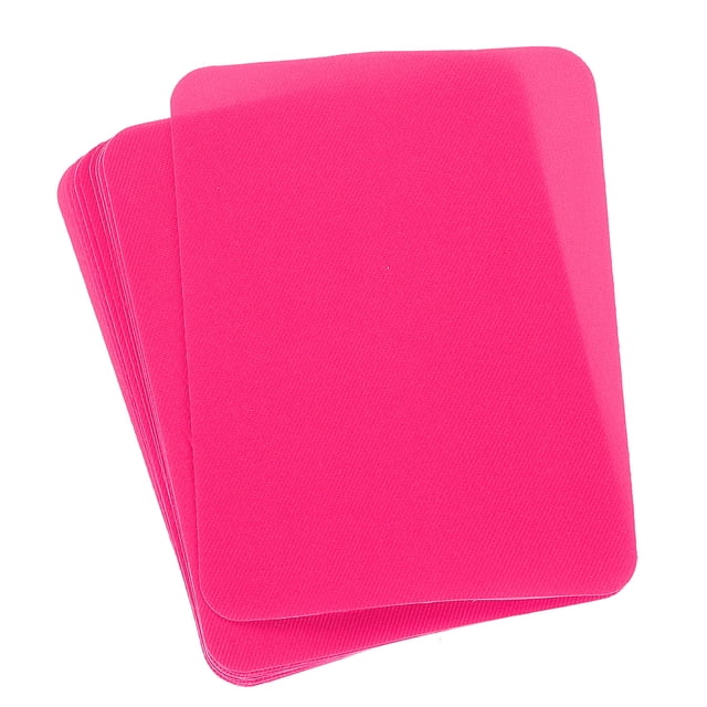 Parches de tela Uxcell para planchar Rojo Rosa 4.9"x3.7" para ropa Paquete de 10