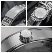 ADDIESDIVE Automatic Watches for Men, NH35 Movement, Sapphire Crystal, Diver 200M Water Resistant Stainless Steel Retro Analog Dress Watch Watch, Black Dial, AD2074