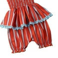 thumbnail image 4 of Styles I Love Infant Baby Girls Chic Cross Open Back Top and Ruffle Bloomers Chic Patterned Sunsuit Summer Outfit (Orange Stripe 2pcs Set, 80/6-12 Months), 4 of 5