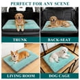 thumbnail image 6 of Vaukki Dog Bed with Non Slip Bottom,Removable Machine Washable Soft Plush Dog Crate Bed,23.6"x18.5",Green, 6 of 8