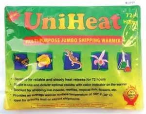 Uniheat 10 Pack 72 Hour Heat Pack for Baby Chicks Fish and Retiles Plants 